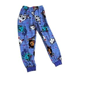 Gabby’s Dollhouse lounge pajama pj pants joggers fleece kids size 10 large blue